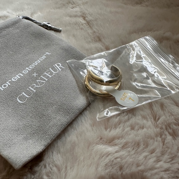 Loren Stewart x Curateur NEW Le Deux Open Band, Size 7 - Picture 3 of 4